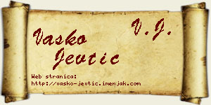 Vasko Jevtić vizit kartica